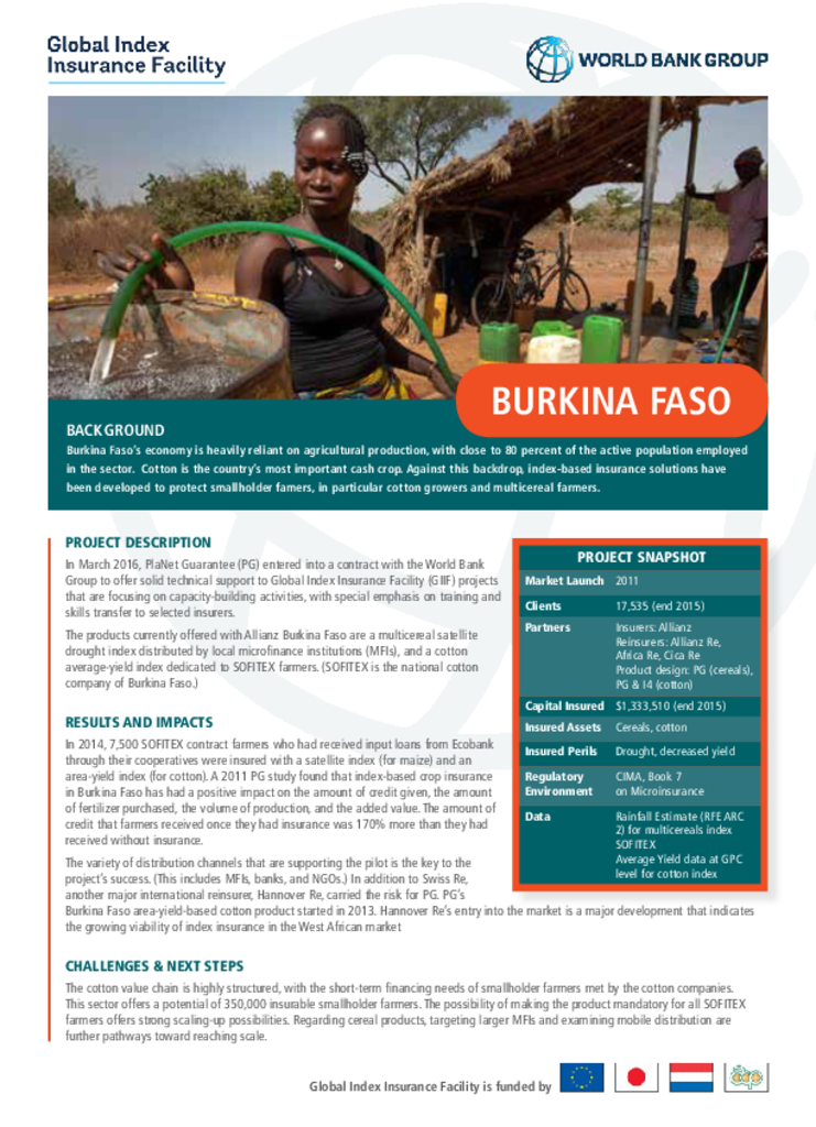 Country Profile: Burkina Faso