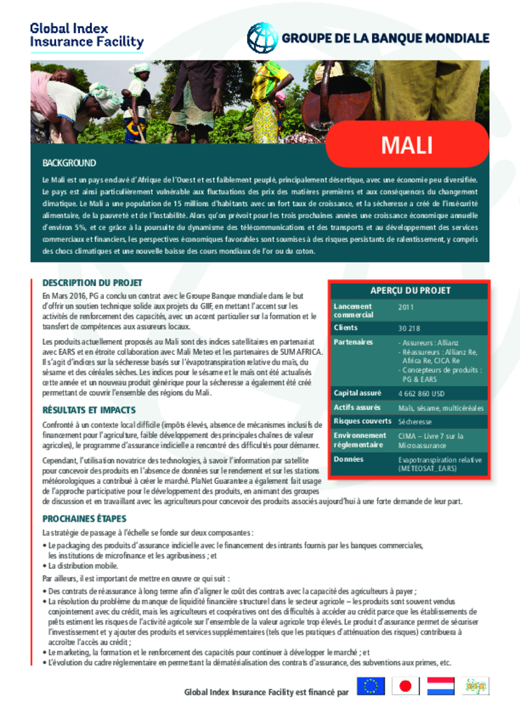 Country Profile: Mali (Fr)