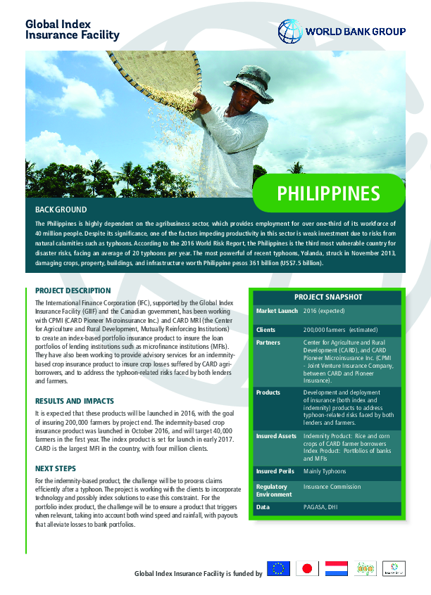 GIIF Country Profile: The Philippines