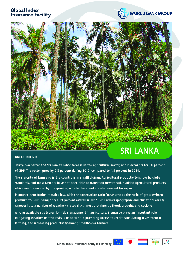 GIIF Country Profile: Sri Lanka