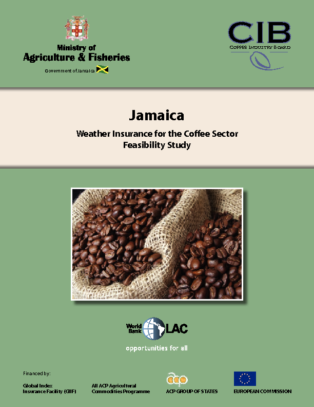 Feasibility study for macro and meso-level index insurance - Jamaica 