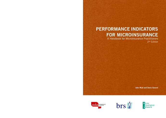 PERFORMANCE INDICATORS FOR MICROINSURANCE