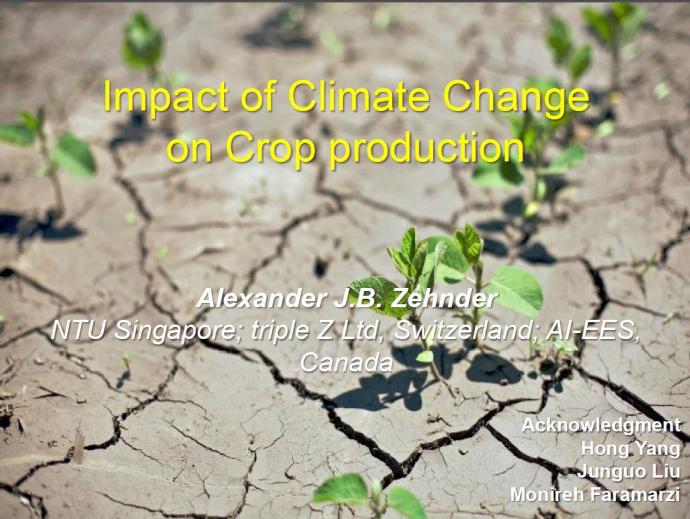 Impact of Climate Change on Crop Production