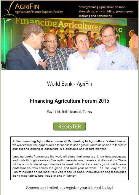 Financing Agriculture Forum 2015 